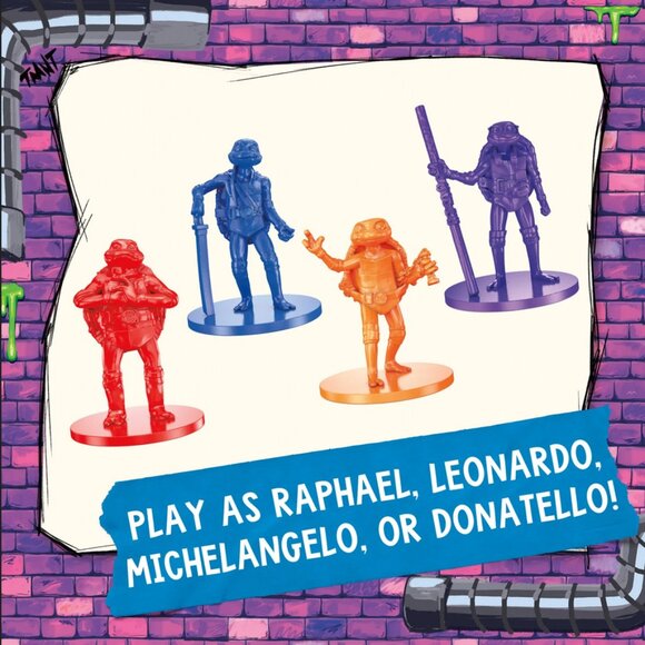 Monopoly Teenage Mutant Ninja Turtles: Mutant Mayhem Edition Board Game - Picture 3 of 9